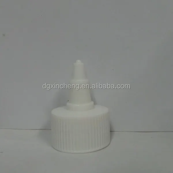 28/410 white /red/green/pink/black PP twist cap with plastic bottle
