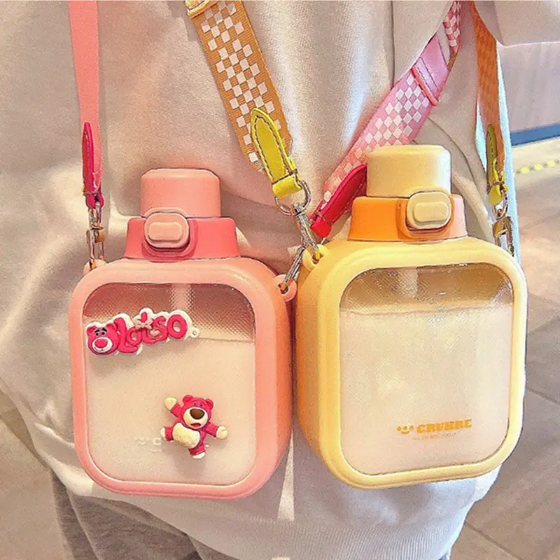 style bpa free milk water bottle 680ml Cute Water Bottle for School Kids Boys, BPA FREE Tritan & Leak Proof Flip Top