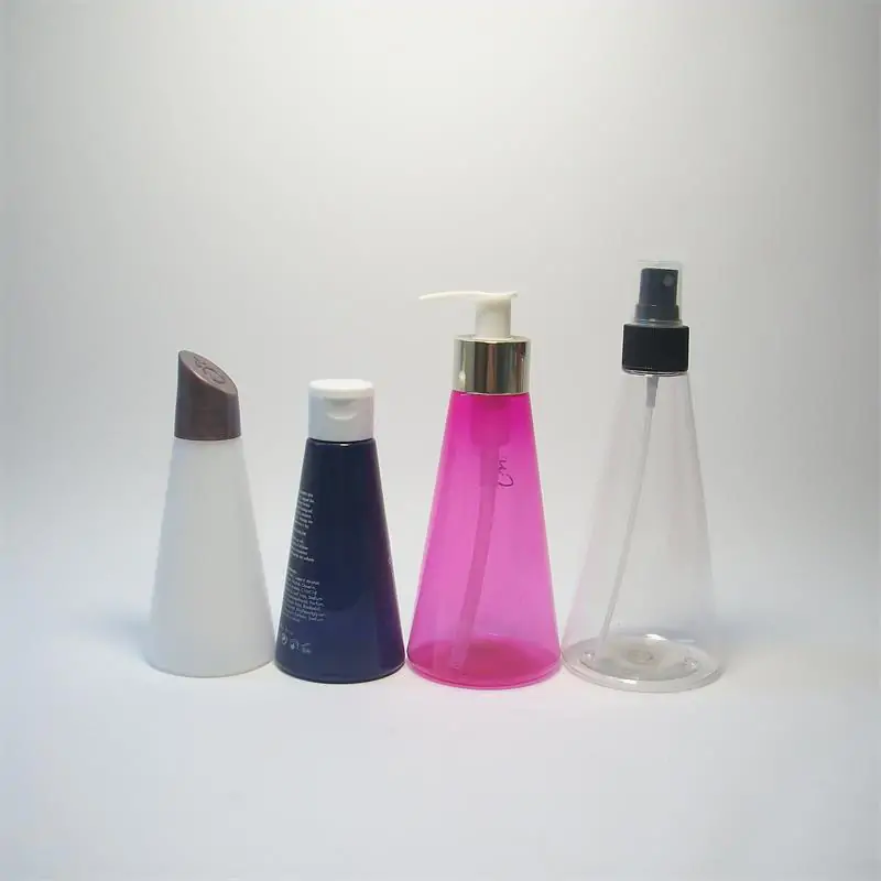 Conical plastic bottle