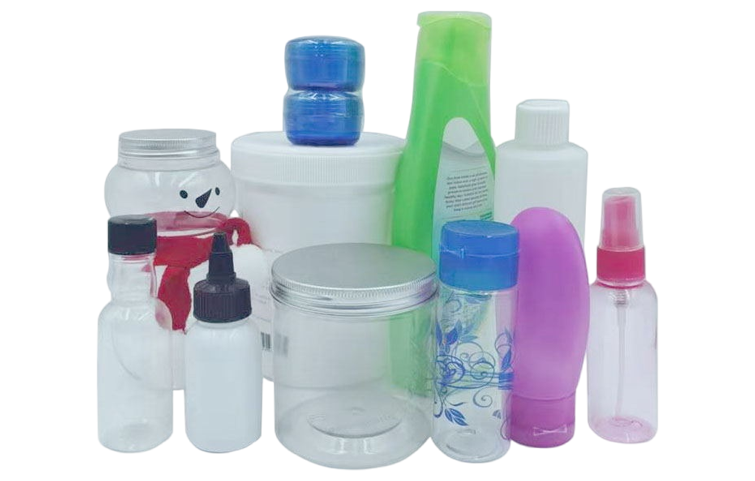 Plastic packaging container
